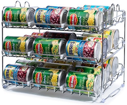 stackable can rack organizer