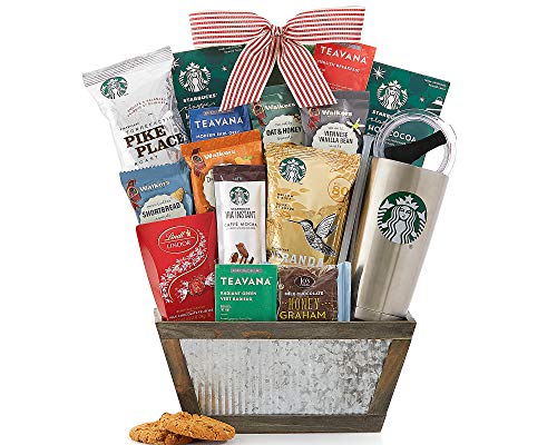 Starbucks coffee and Teavana tea gift basket