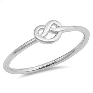 sterling silver knot ring