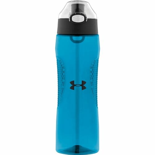 UA branded water bottle for sports
