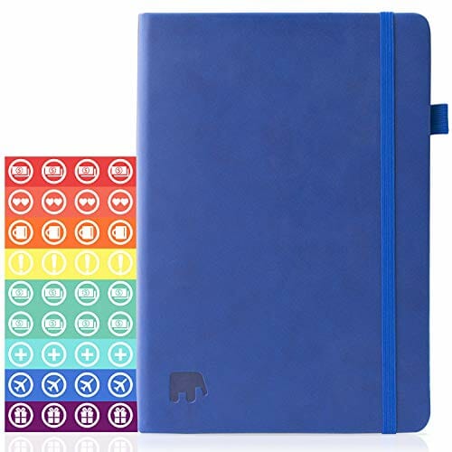undated planner with stickers