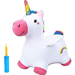 unicorn bouncy plush