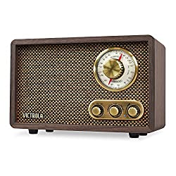 victrola retro wood radio