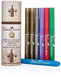 vino marker metallic wine glass pens