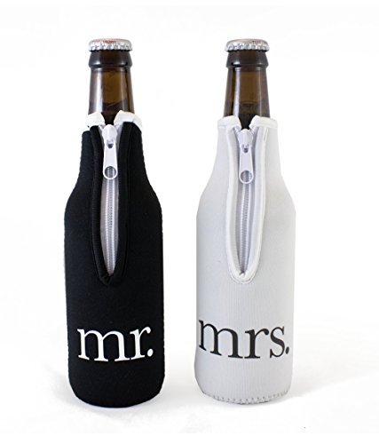 wedding beer bottle coolies