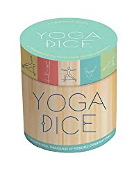 wooden yoga dice